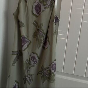 Wild Fable Floral Midi Dress - Purple and Green